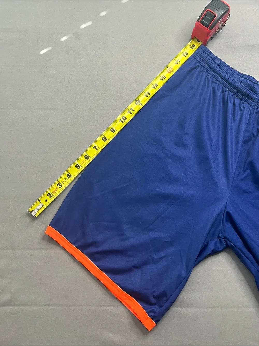 MARCS Royal Blue Athletic Shorts with Orange Trim